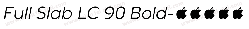 Full Slab LC 90 Bold字体转换